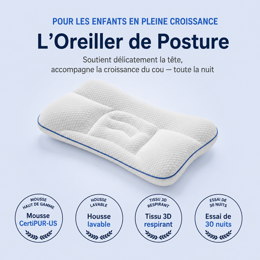 Oreiller Ergonomique Enfant — Confort & Posture